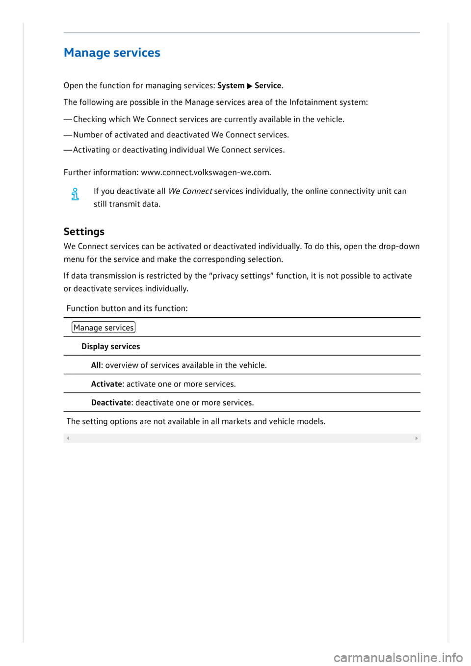 VOLKSWAGEN ID.3 2019  Owners Manual 
