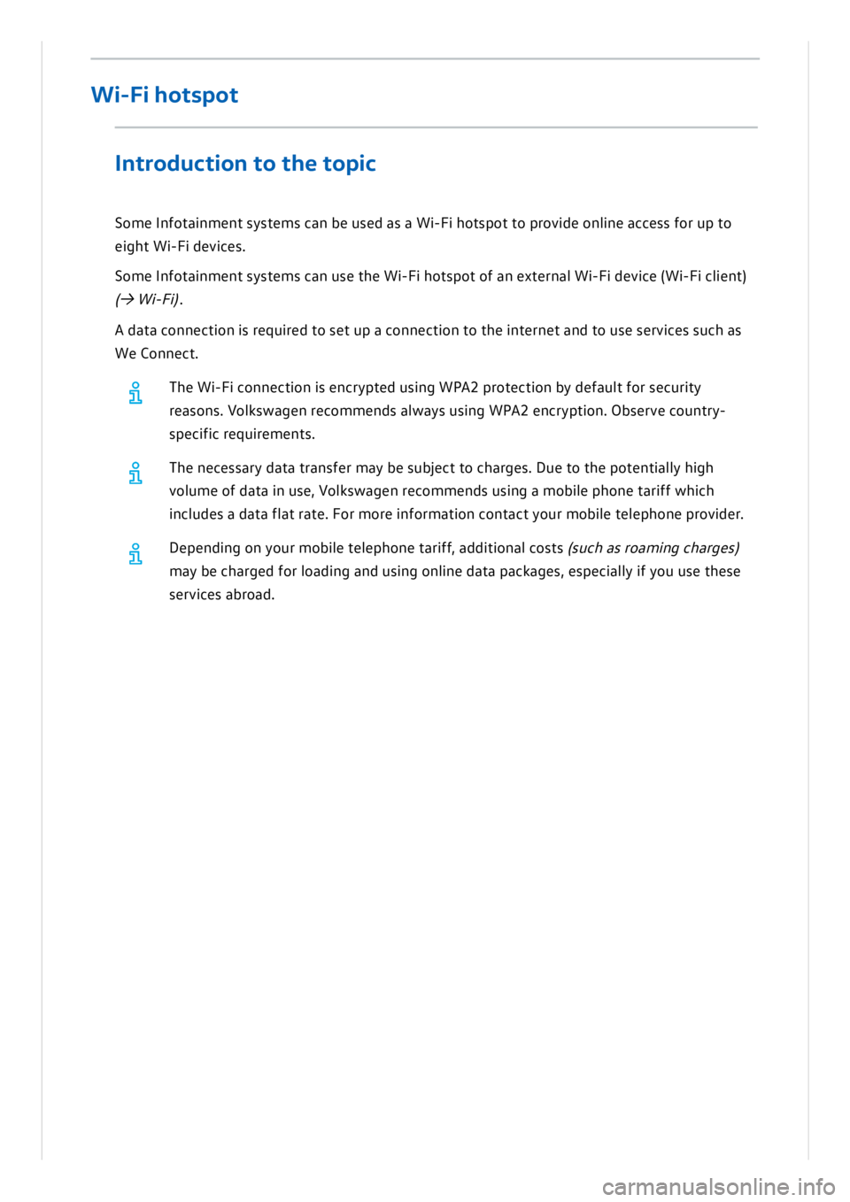 VOLKSWAGEN ID.3 2019  Owners Manual 