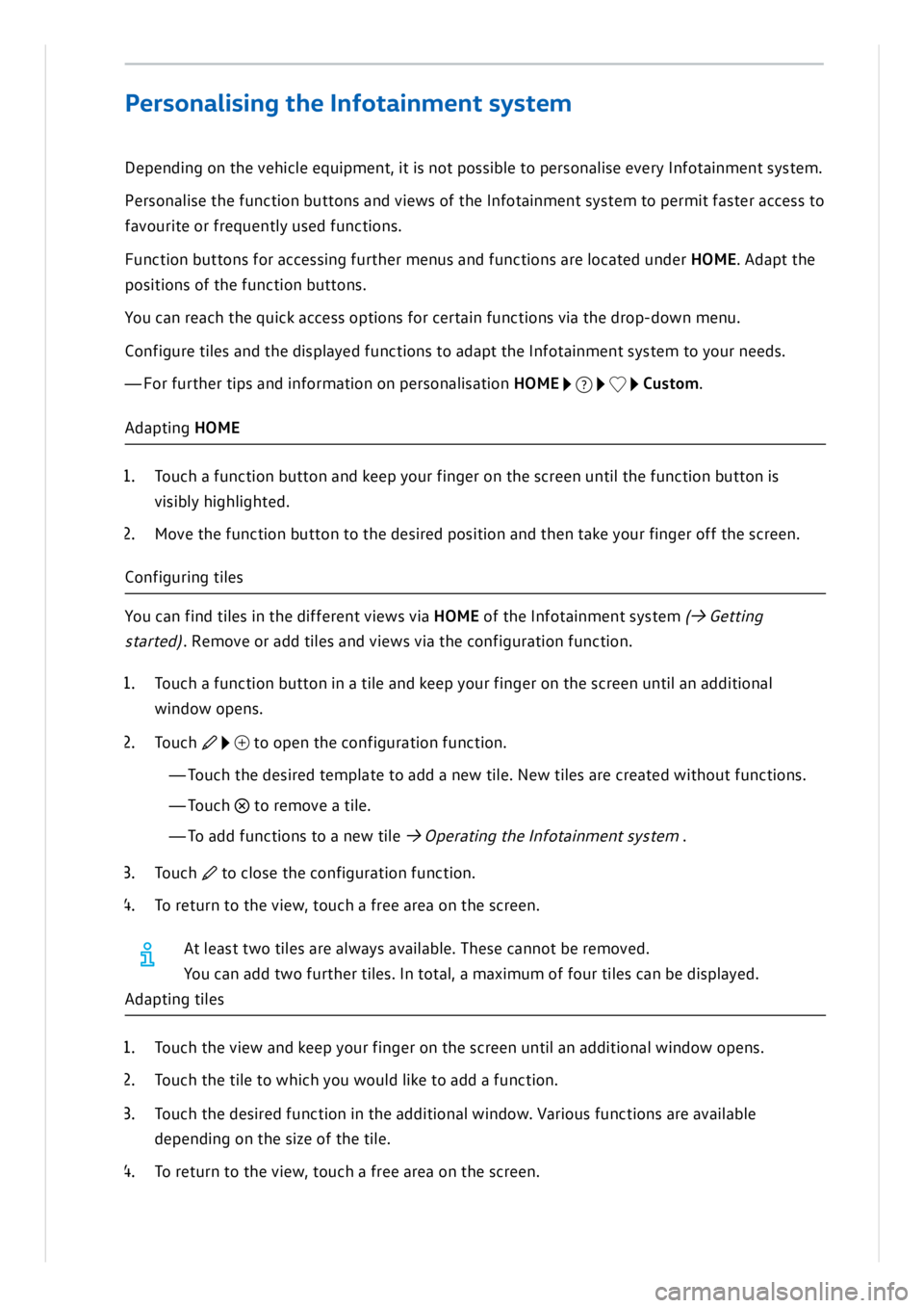 VOLKSWAGEN ID.3 2019  Owners Manual 