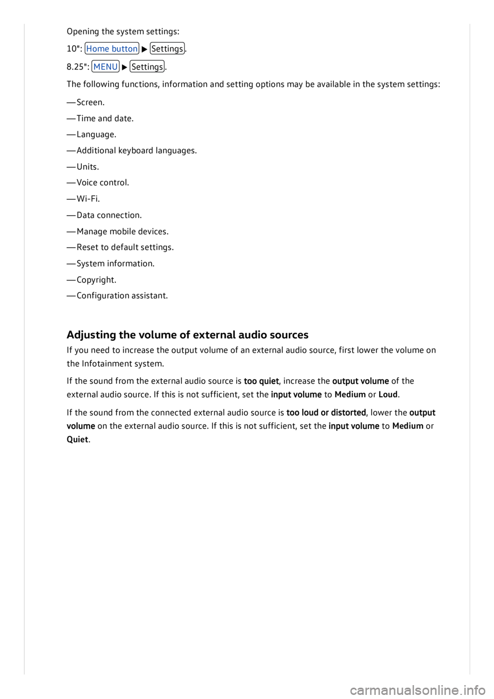 VOLKSWAGEN ID.3 2019  Owners Manual 