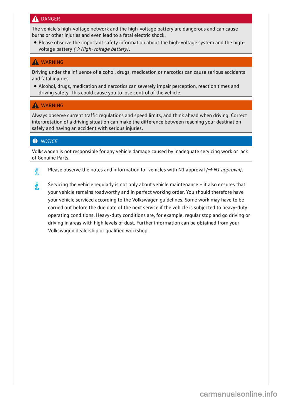 VOLKSWAGEN ID.3 2019  Owners Manual 