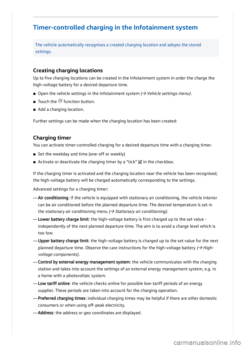 VOLKSWAGEN ID.3 2019  Owners Manual 