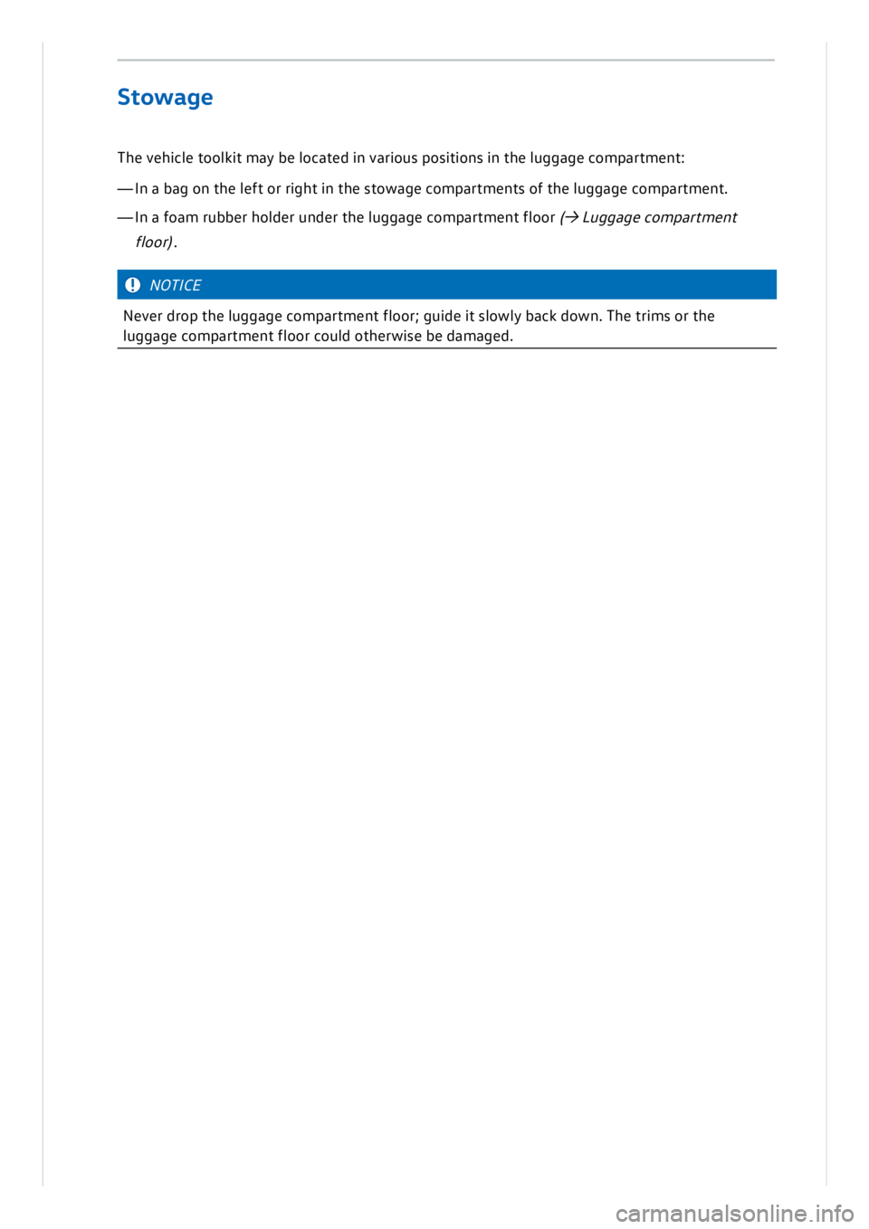 VOLKSWAGEN ID.3 2019  Owners Manual 