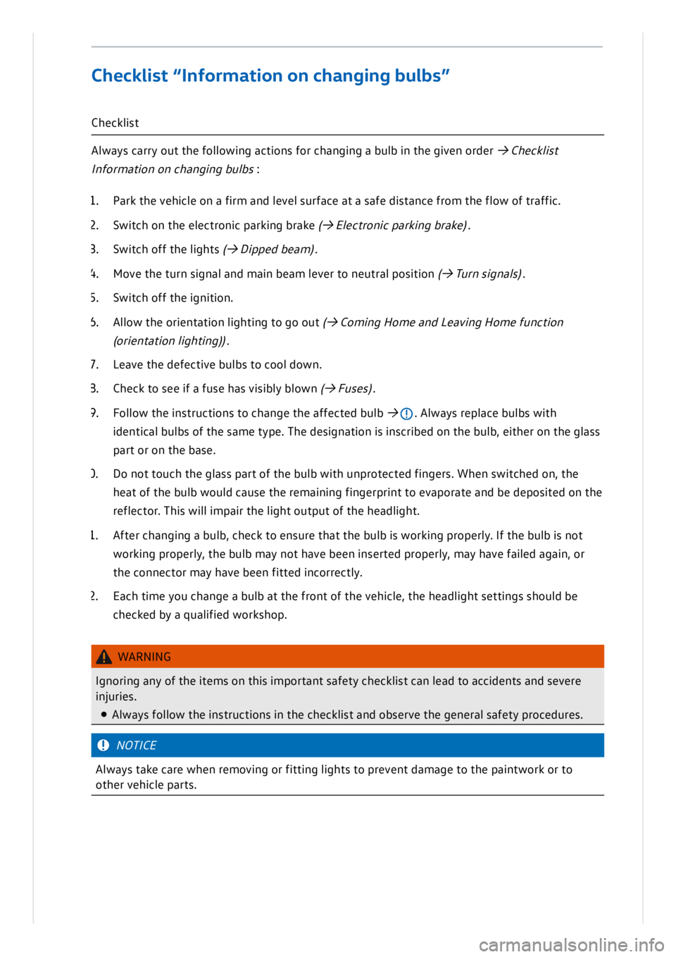 VOLKSWAGEN ID.3 2019  Owners Manual 