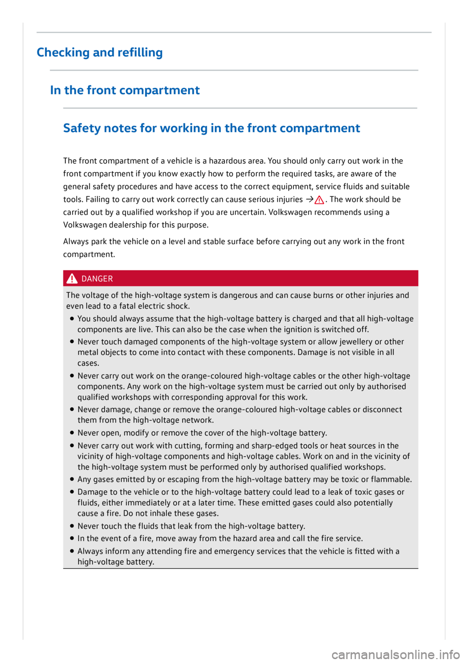 VOLKSWAGEN ID.3 2019  Owners Manual 