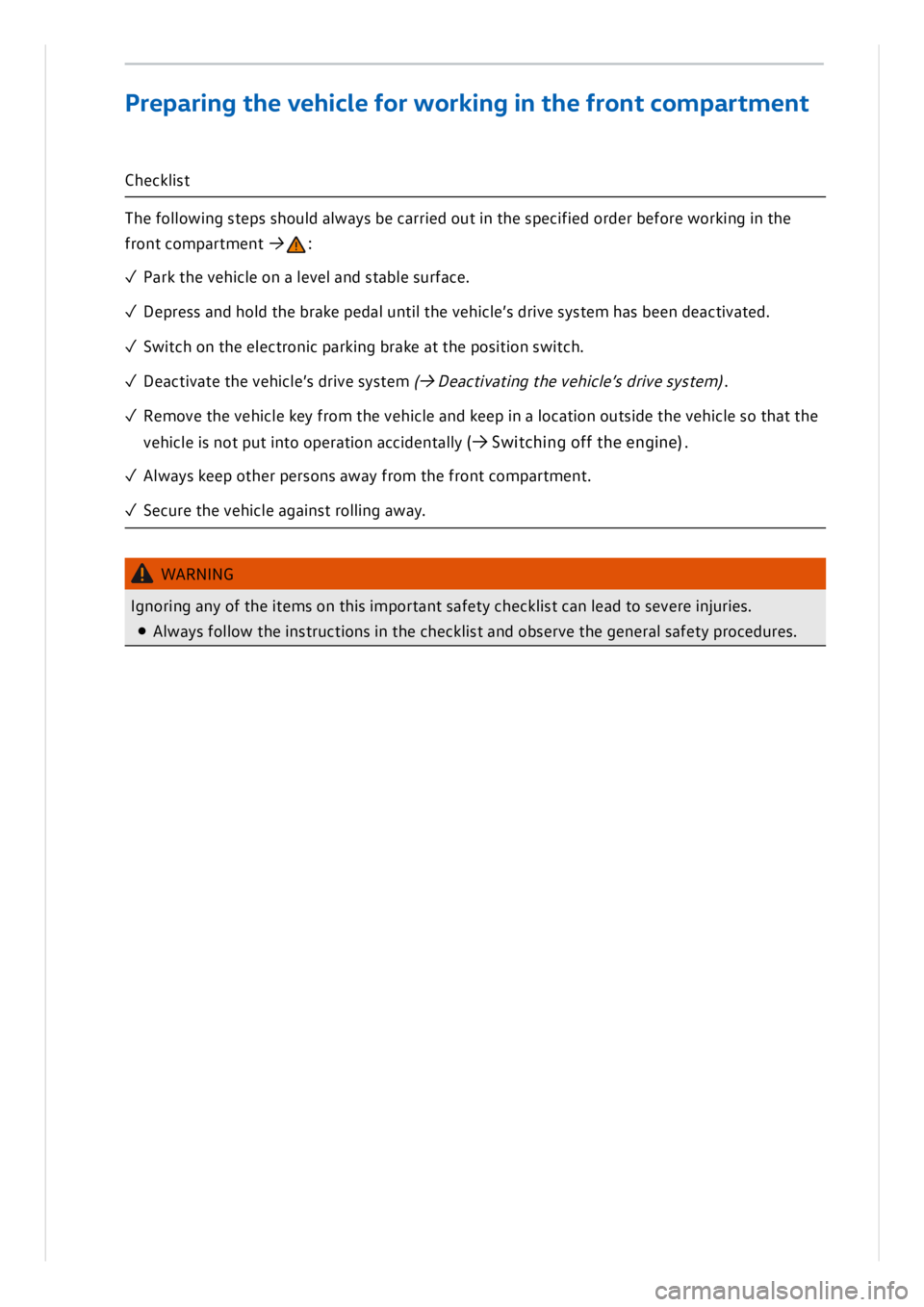 VOLKSWAGEN ID.3 2019  Owners Manual 