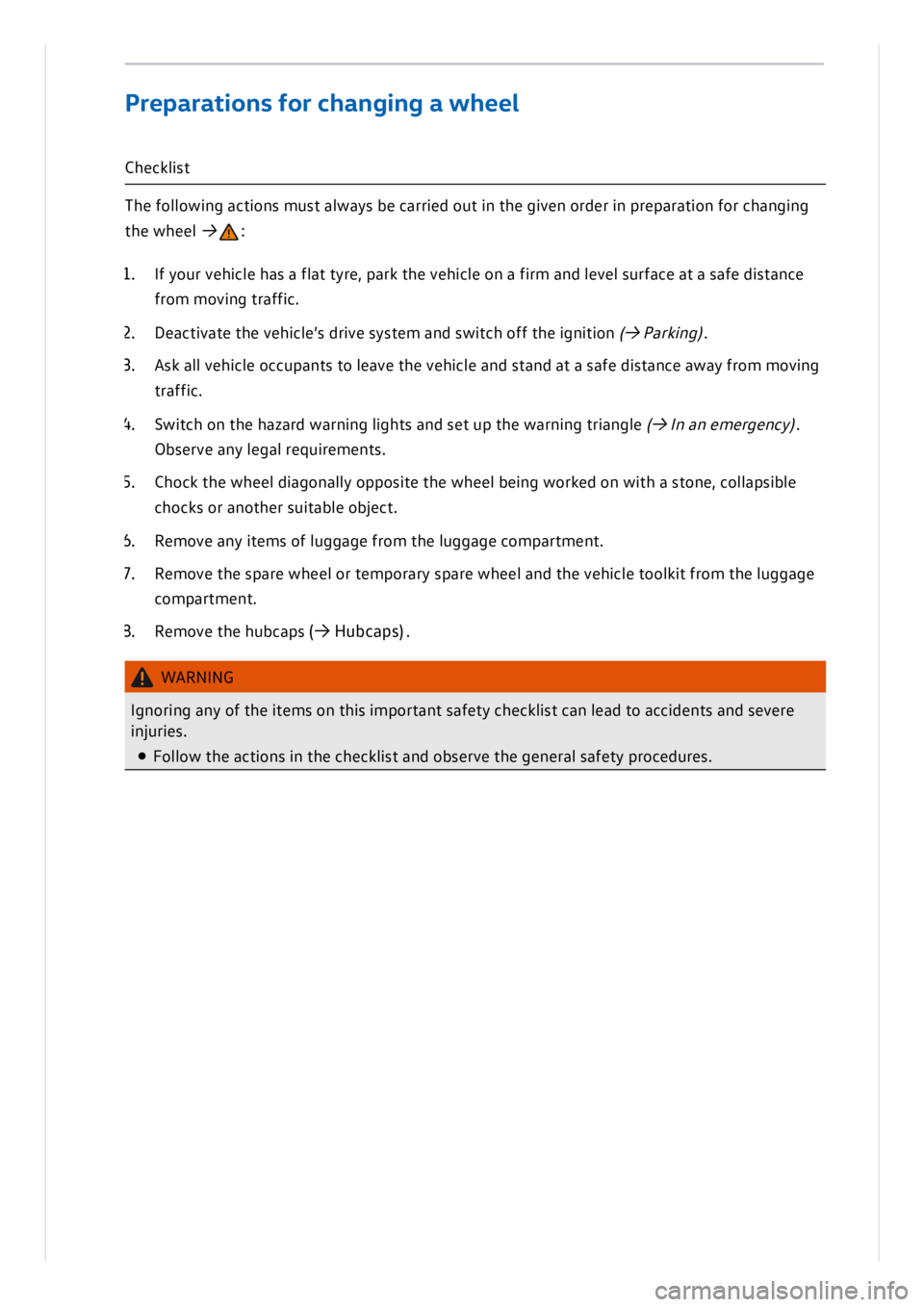 VOLKSWAGEN ID.3 2019  Owners Manual 