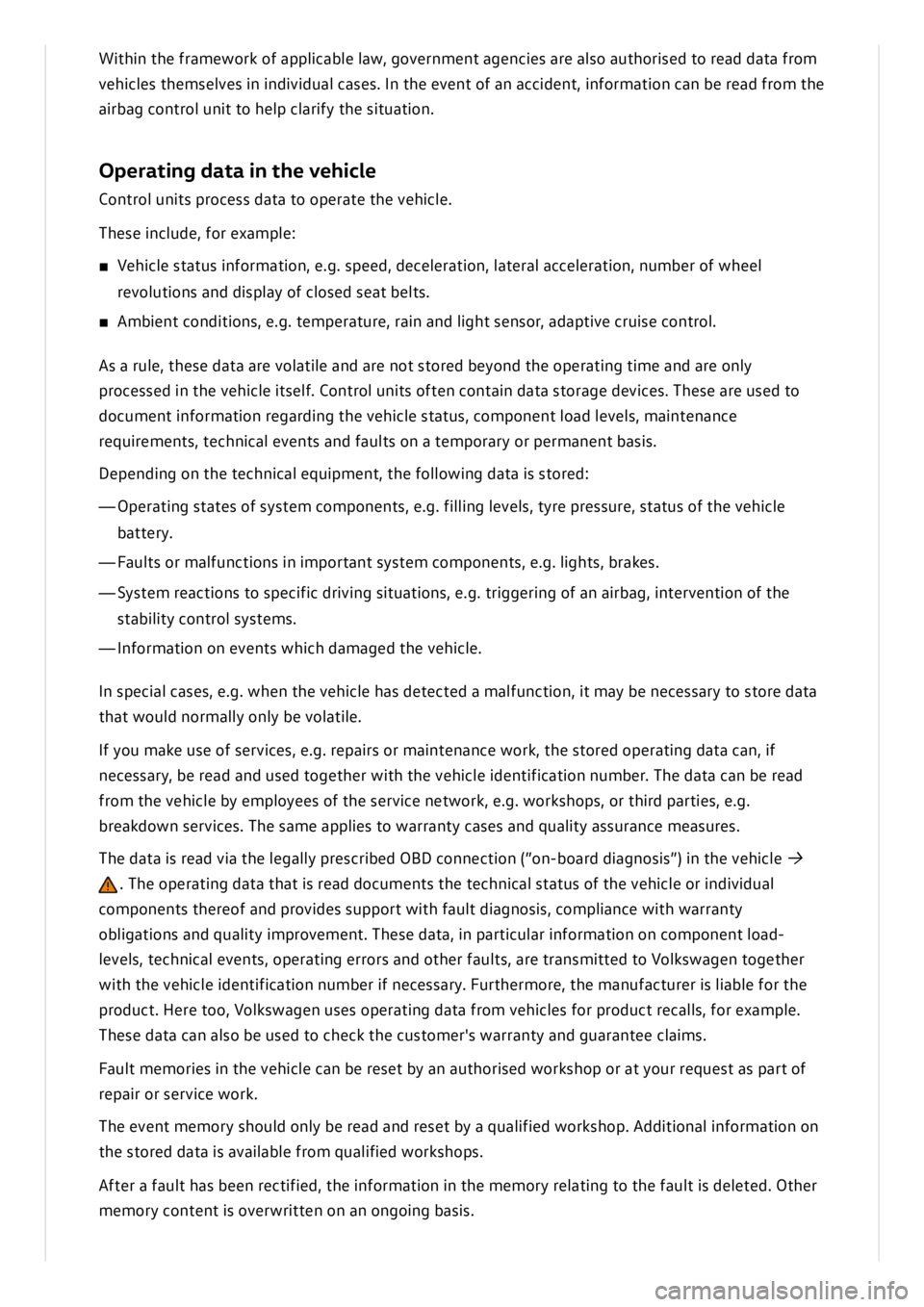 VOLKSWAGEN ID.3 2019  Owners Manual 