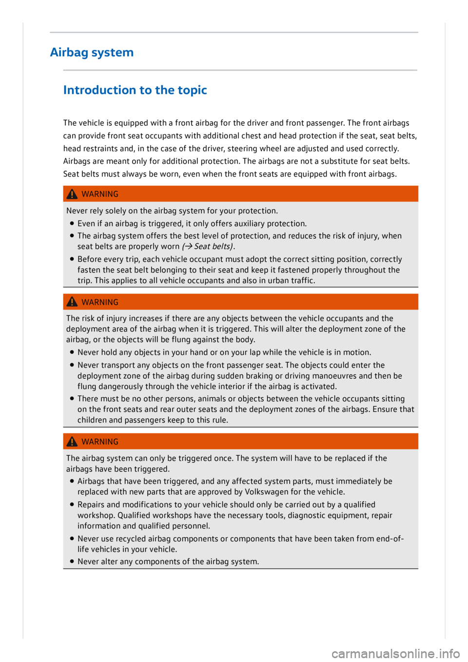 VOLKSWAGEN ID.3 2019  Owners Manual 