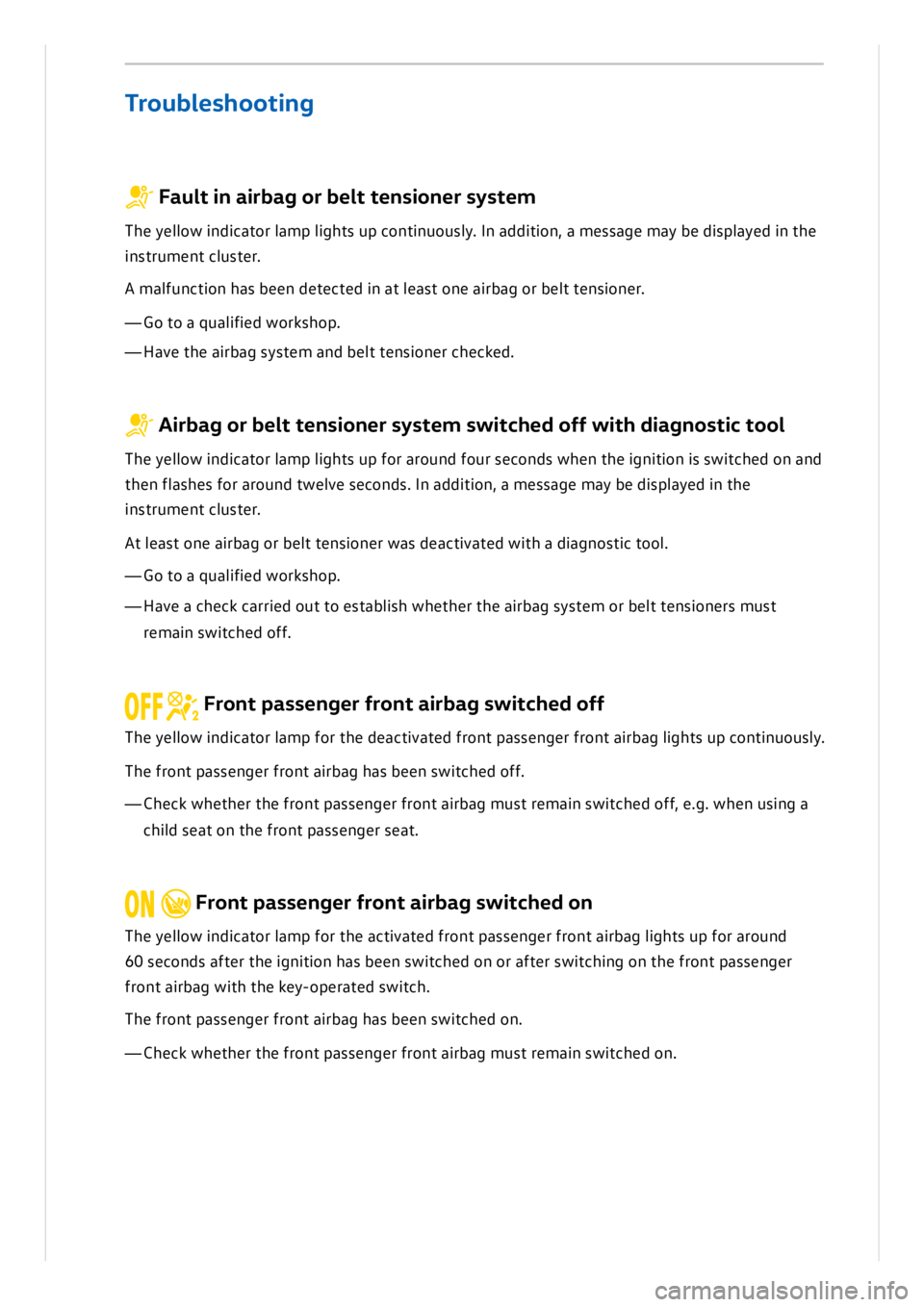 VOLKSWAGEN ID.3 2019  Owners Manual 