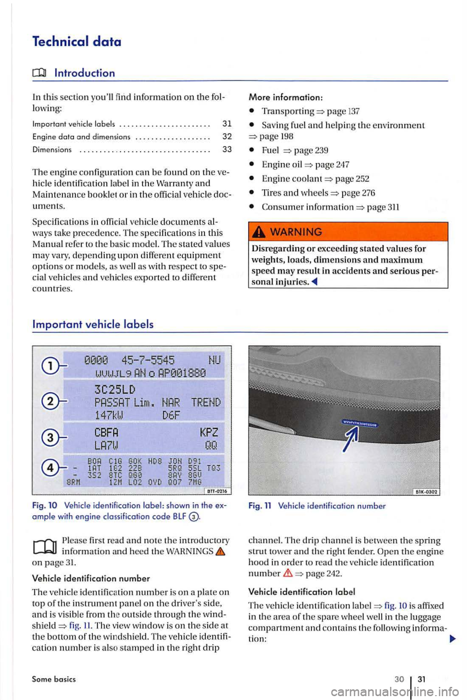 VOLKSWAGEN GOLF PLUS 2007 Owners Manual Technical data
In thi s section yo u ll find inf ormatio n on the fol
l owing:
.... _.. . . 31
Engi ne data and dimensions ......... _. . . . . . . . . 32
D im ensions . . . . . . . . . VOLKSWAGEN GOLF PLUS 2007 Owners Manual Technical data
In thi s section yo u ll find inf ormatio n on the fol
l owing:
.... _.. . . 31
Engi ne data and dimensions ......... _. . . . . . . . . 32
D im ensions . . . . . . . . .