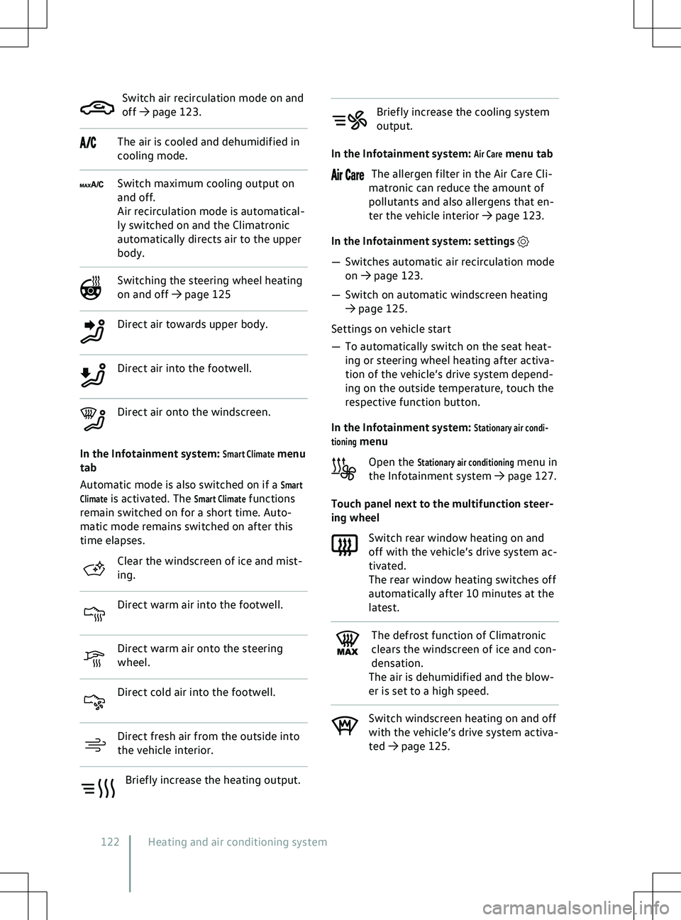 VOLKSWAGEN ID.5 2022  Owners Manual Switch air recirculation mode on and
off 