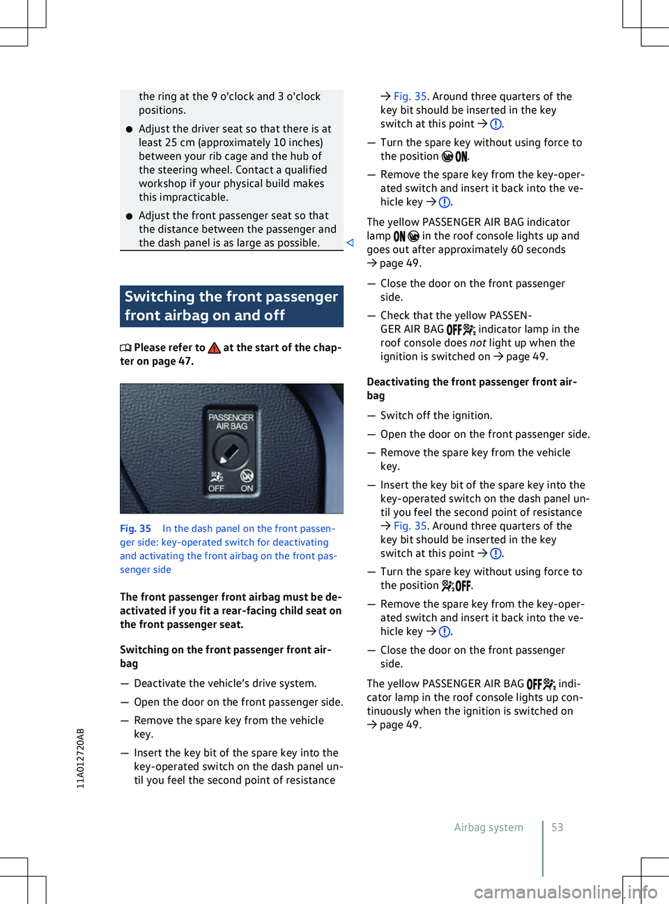 VOLKSWAGEN ID.5 2022  Owners Manual the ring at the 9 o