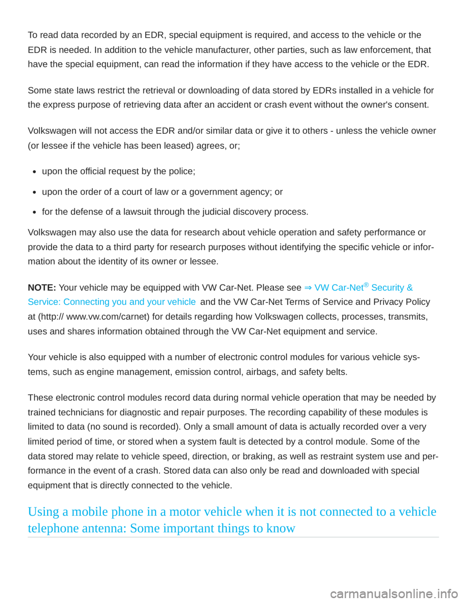 VOLKSWAGEN ATLAS 2021  Owners Manual 