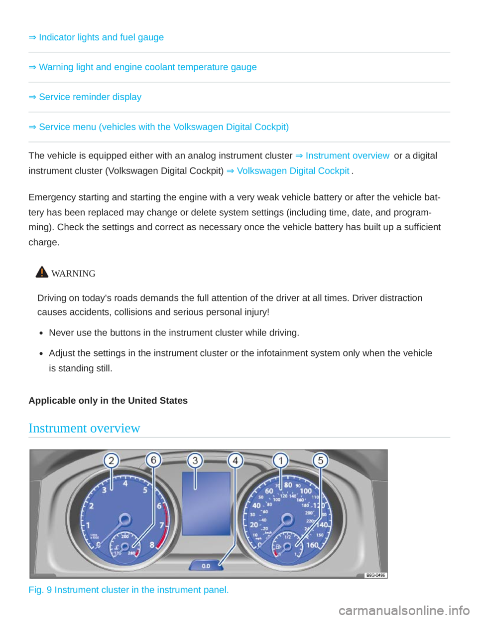 VOLKSWAGEN ATLAS 2020  Owners Manual 