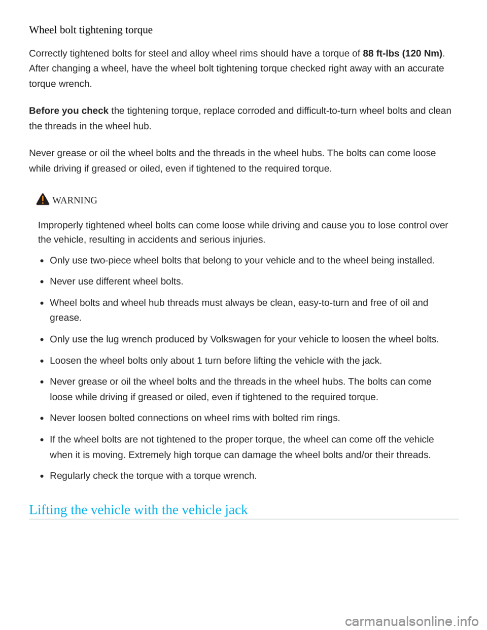 VOLKSWAGEN ATLAS 2020  Owners Manual 
