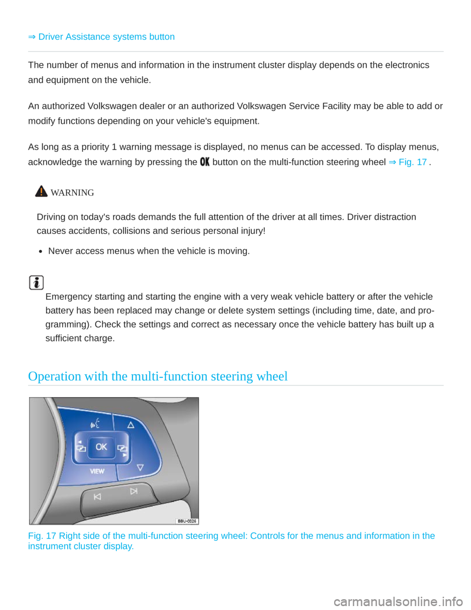 VOLKSWAGEN ATLAS 2019  Owners Manual 