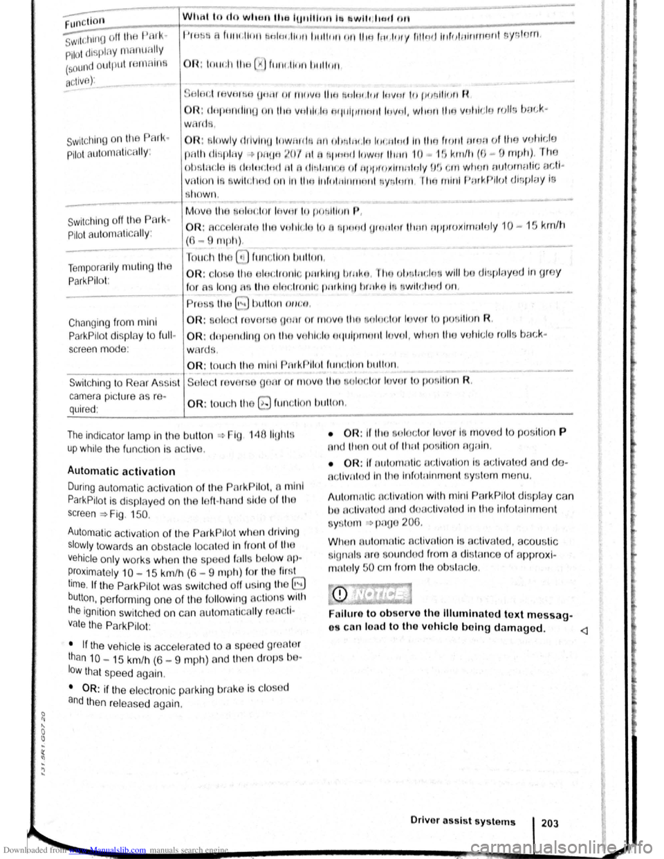 VOLKSWAGEN SCIROCCO 2009 Owners Manual Downloaded from www.Manualslib.com manuals search engine ~ Functton What t o do wl. tu the IU~tillotllb ~wlh ltd ll m1
s;id1i~ oil tiH 1 PUI k·
Pilot displny nlflnLIH~Iy
(sound oulplll re m ntn s VOLKSWAGEN SCIROCCO 2009 Owners Manual Downloaded from www.Manualslib.com manuals search engine ~ Functton What t o do wl. tu the IU~tillotllb ~wlh ltd ll m1
s;id1i~ oil tiH 1 PUI k·
Pilot displny nlflnLIH~Iy
(sound oulplll re m ntn s