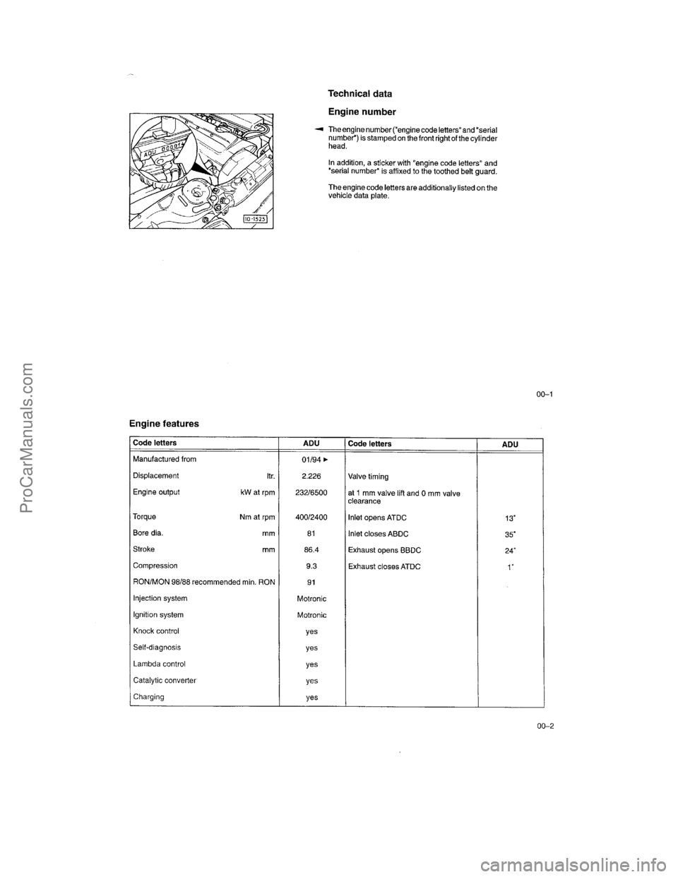 VOLKSWAGEN AVANT 1994  Workshop Manual ProCarManuals.com  