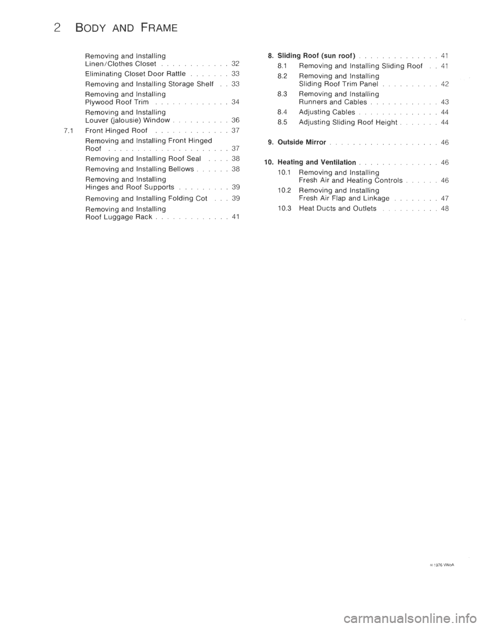 VOLKSWAGEN T2 1968  Service Manual 