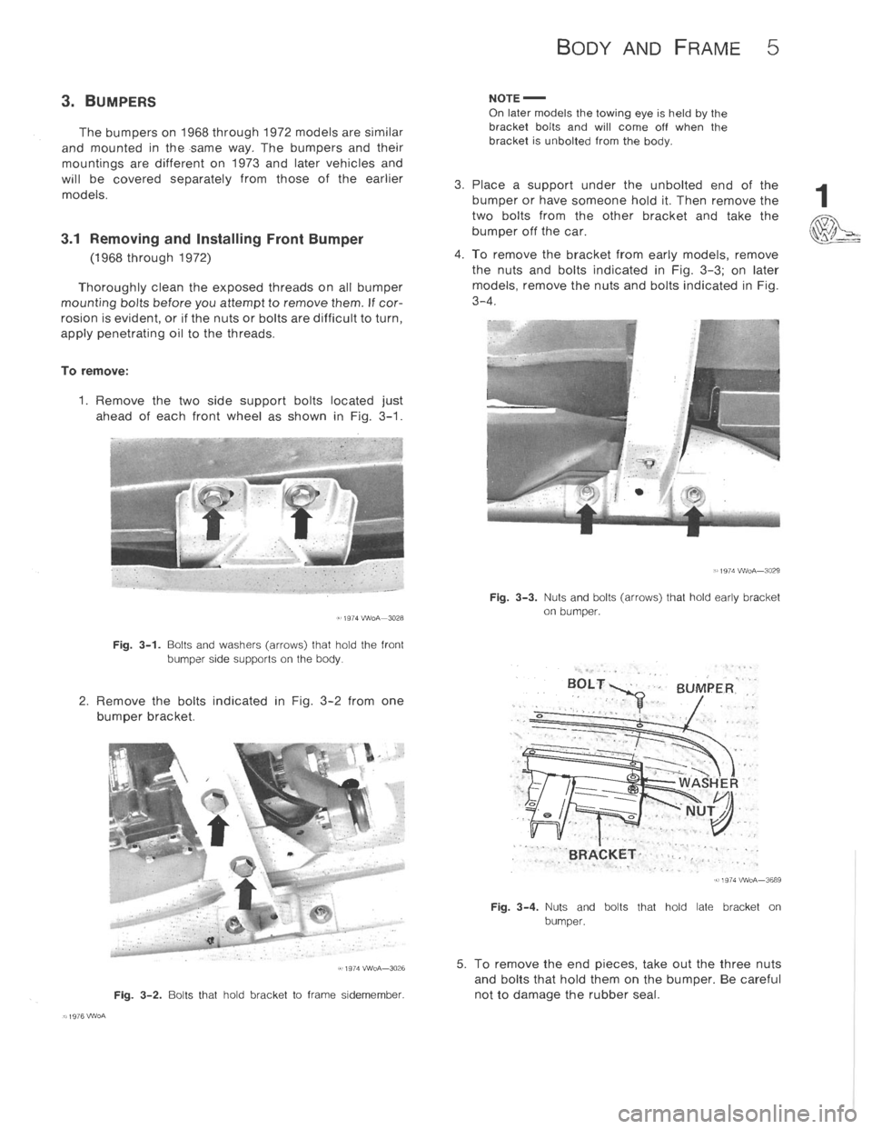 VOLKSWAGEN T2 1968  Service Manual 