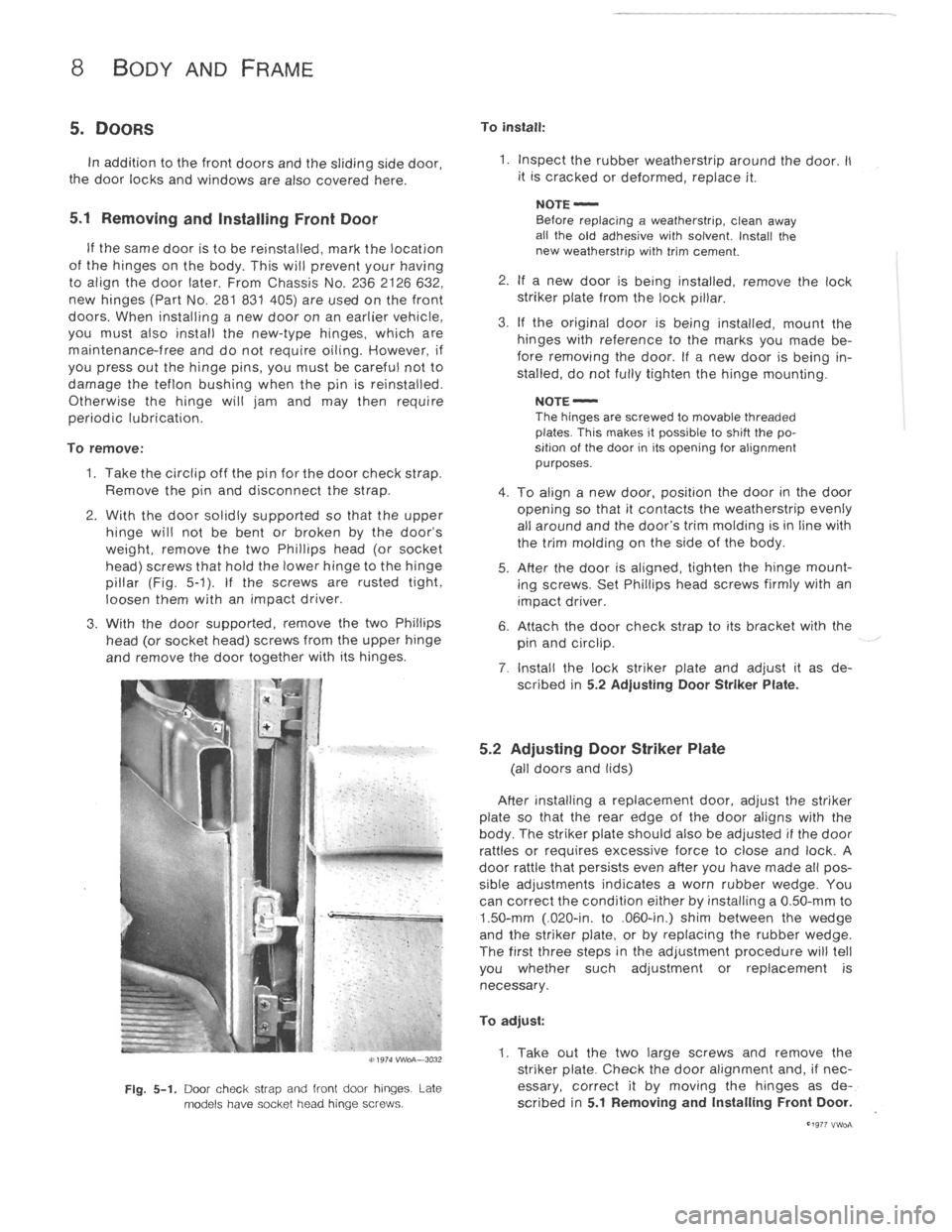 VOLKSWAGEN T2 1968  Service Manual 