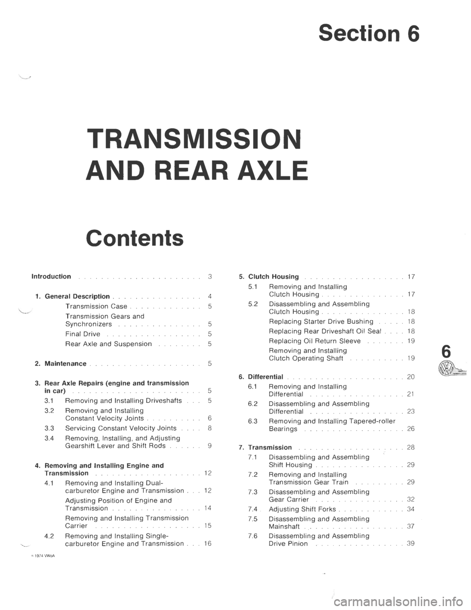 VOLKSWAGEN T2 1968  Service Manual 
