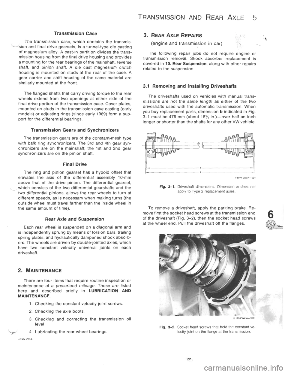 VOLKSWAGEN T2 1968  Service Manual 