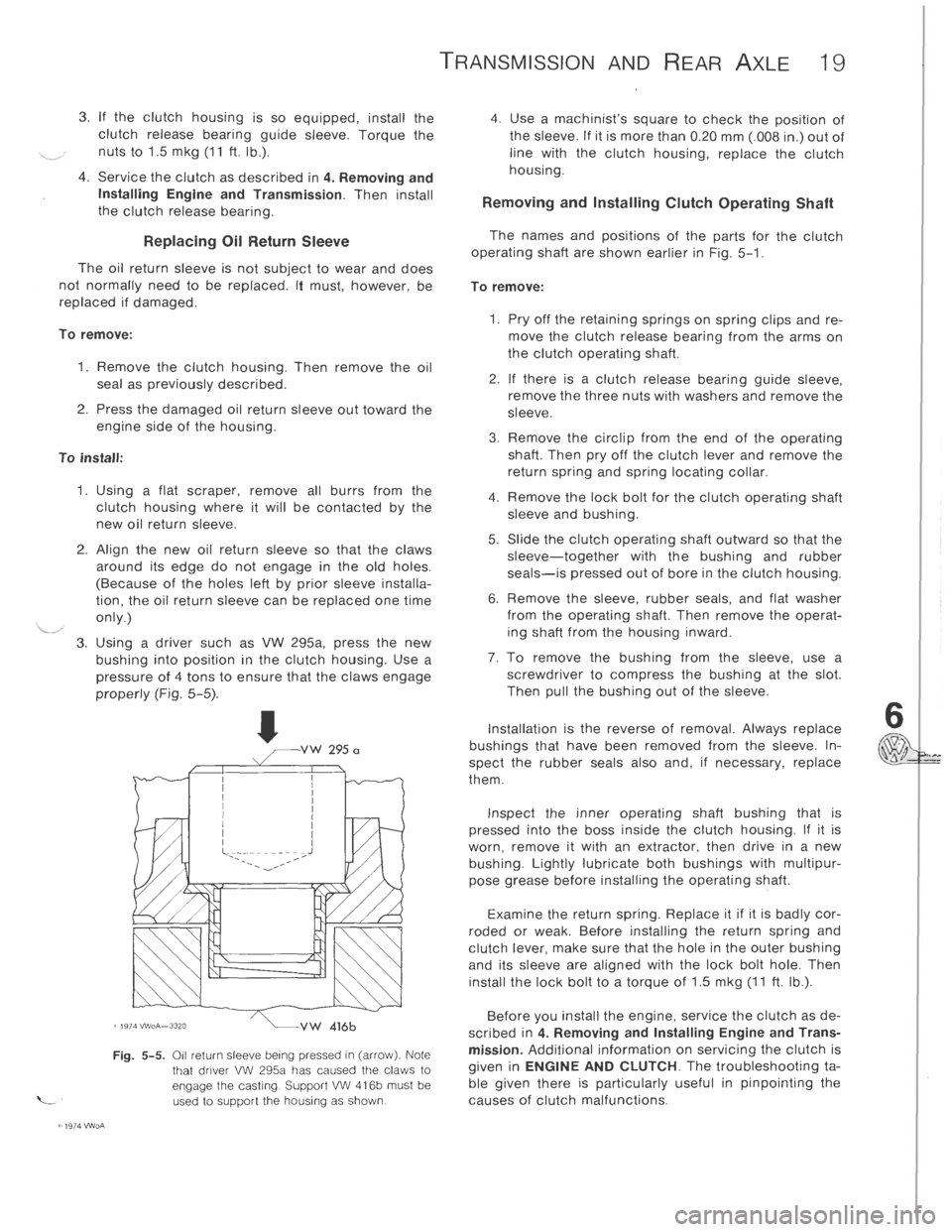 VOLKSWAGEN T2 1968  Service Manual 