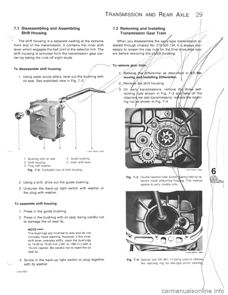 VOLKSWAGEN T2 1968  Service Manual 