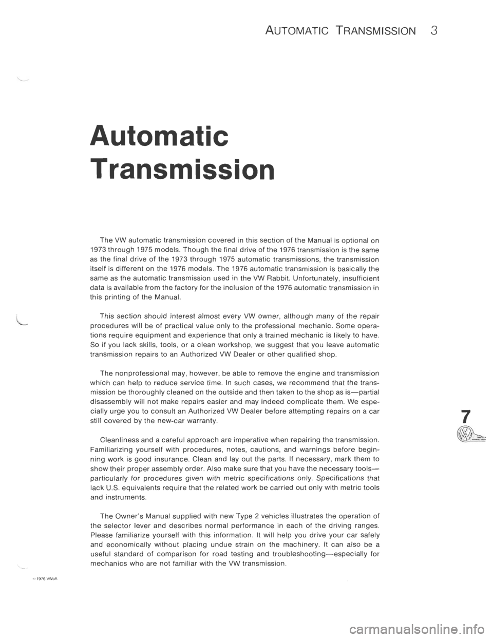 VOLKSWAGEN T2 1968  Service Manual 
