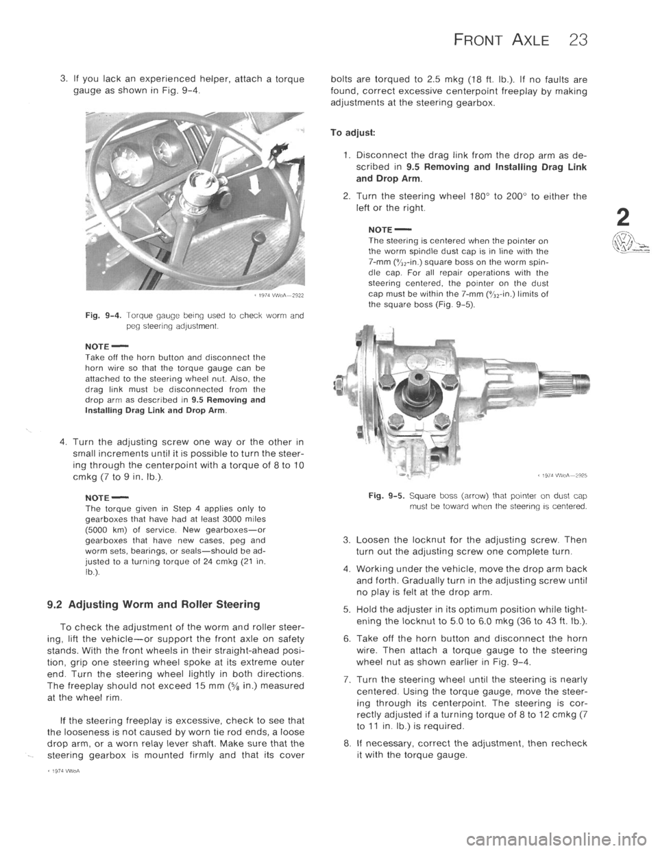 VOLKSWAGEN T2 1968  Service Manual 