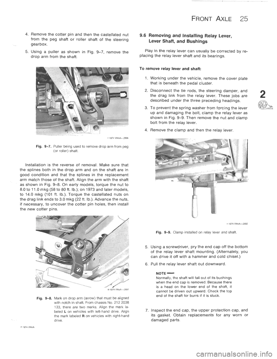 VOLKSWAGEN T2 1968  Service Manual 