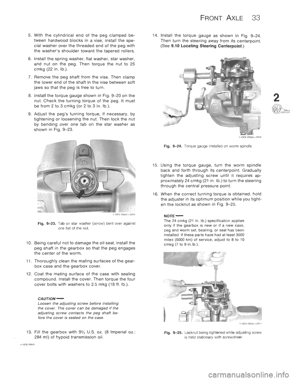 VOLKSWAGEN T2 1968  Service Manual 
