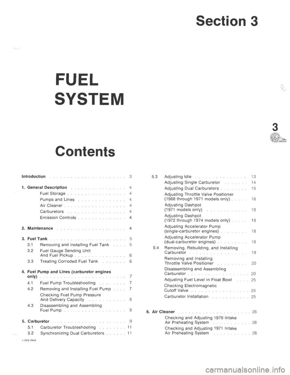 VOLKSWAGEN T2 1968  Service Manual 
