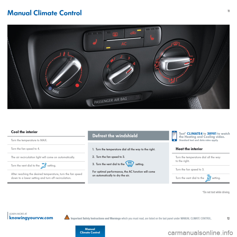 VOLKSWAGEN BEETLE CONVERTIBLE 2014 3.G Quick Start Guide 