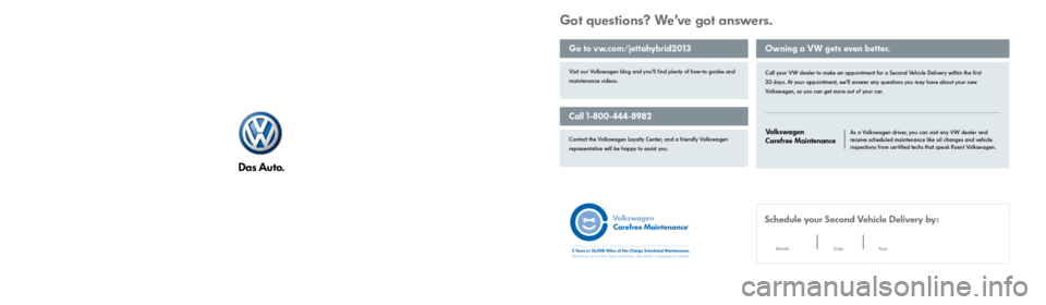 VOLKSWAGEN JETTA HYBRID 2013 1B / 6.G Quick Start Guide 