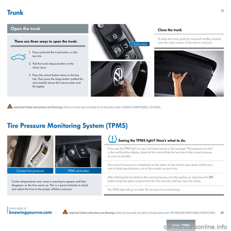 VOLKSWAGEN PASSAT 2015 B8 / 6.G Quick Start Guide 