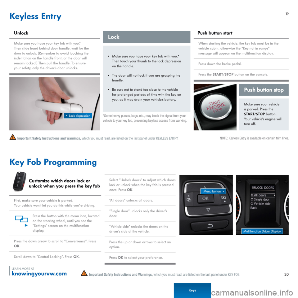 VOLKSWAGEN TIGUAN 2015 1.G Quick Start Guide 