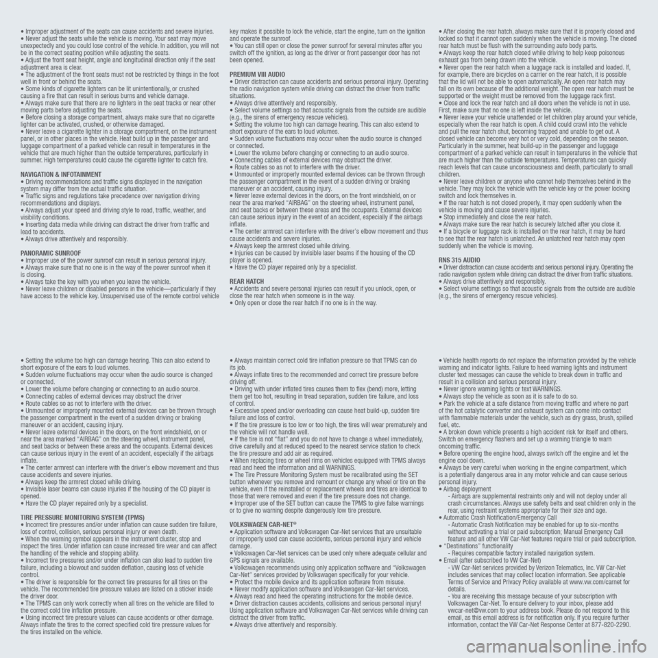 VOLKSWAGEN TIGUAN 2015 1.G Quick Start Guide 