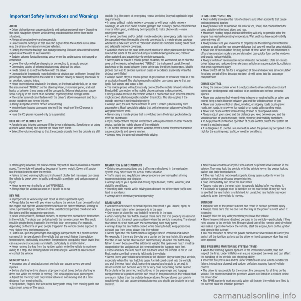 VOLKSWAGEN TOUAREG 2014 2.G Quick Start Guide 