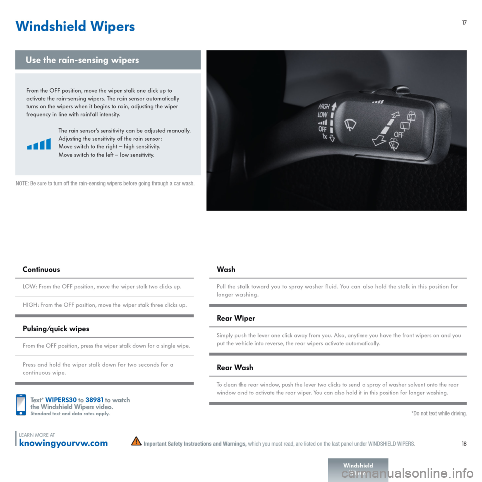 VOLKSWAGEN TOUAREG 2015 2.G Quick Start Guide 