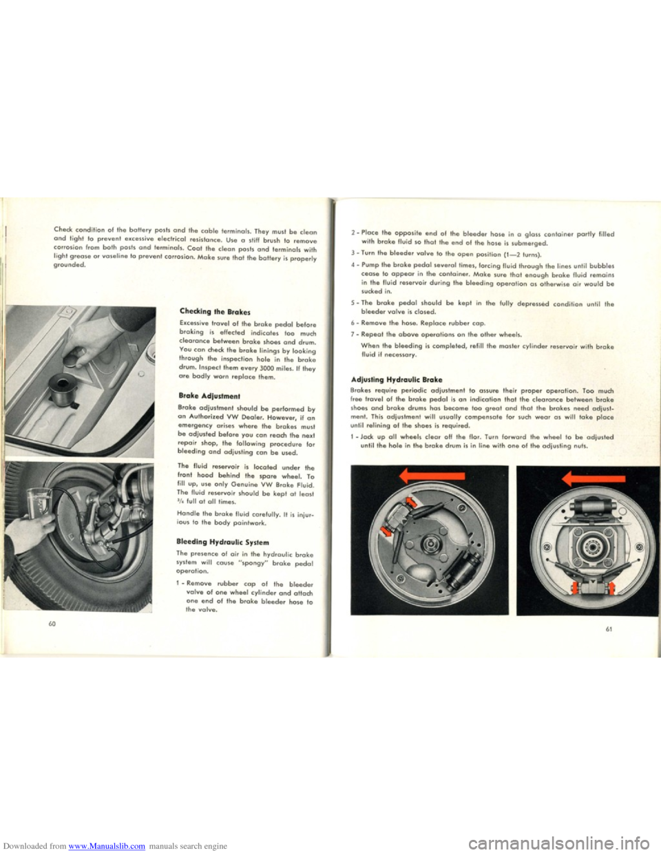 VOLKSWAGEN KARMANN GHIA 1958 1.G Owners Manual Downloaded from www.Manualslib.com manuals search engine   