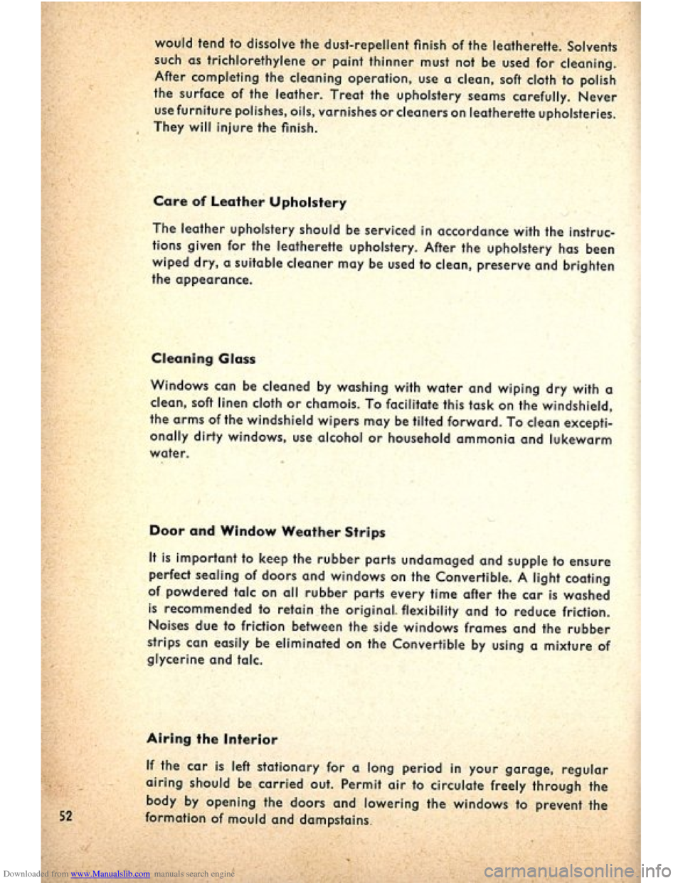 VOLKSWAGEN BEETLE 1960 1.G Owners Manual Downloaded from www.Manualslib.com manuals search engine   