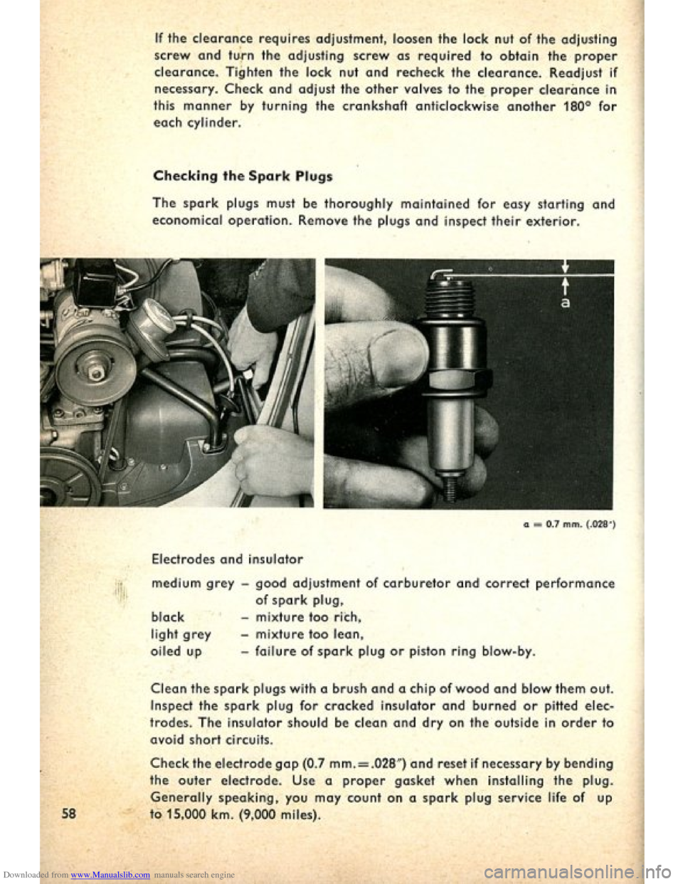 VOLKSWAGEN BEETLE 1960 1.G Owners Manual Downloaded from www.Manualslib.com manuals search engine   