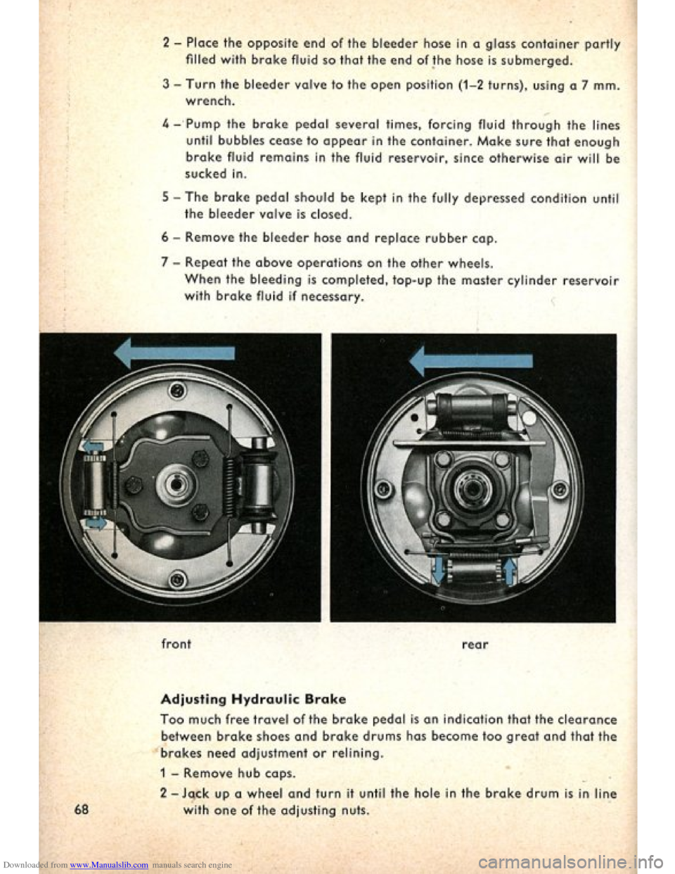 VOLKSWAGEN BEETLE 1960 1.G Owners Manual Downloaded from www.Manualslib.com manuals search engine   