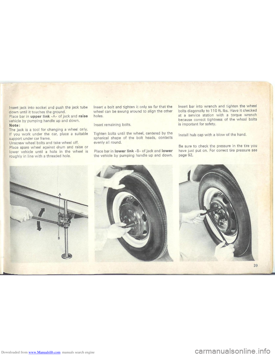 VOLKSWAGEN BEETLE 1970 1.G Owners Manual Downloaded from www.Manualslib.com manuals search engine   