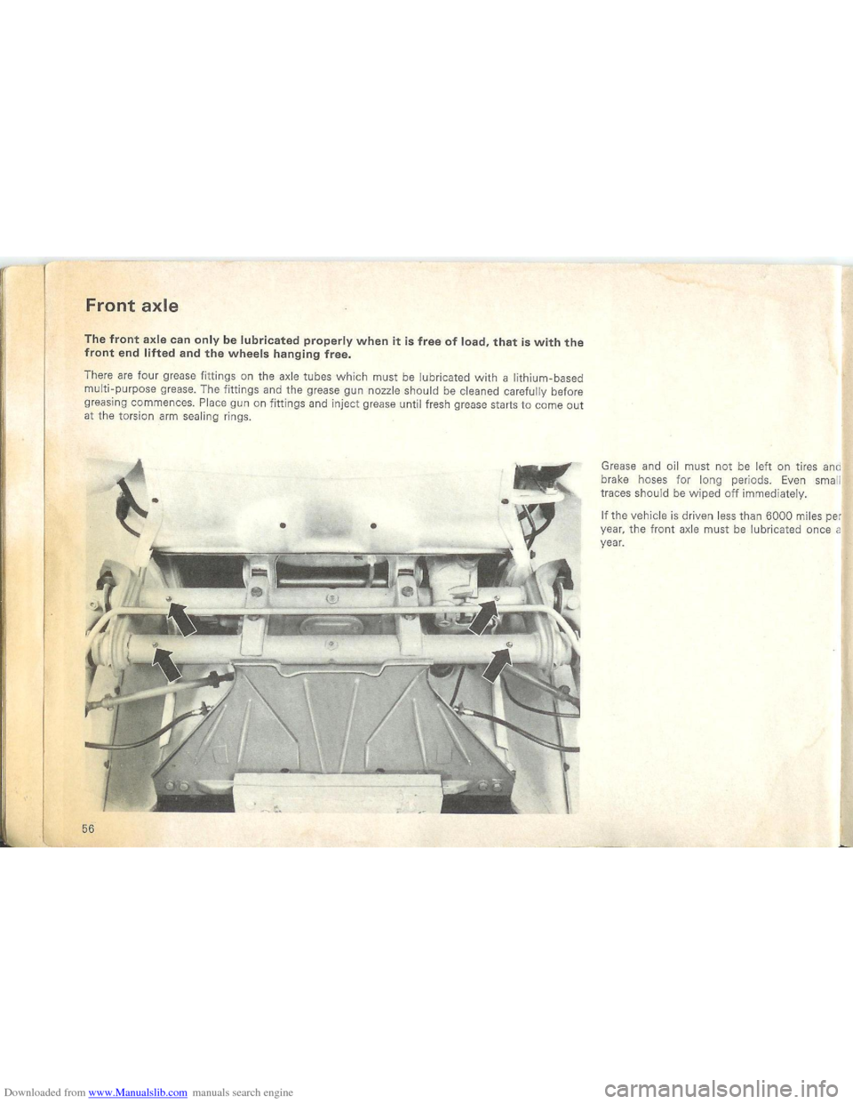 VOLKSWAGEN BEETLE 1970 1.G Owners Manual Downloaded from www.Manualslib.com manuals search engine   