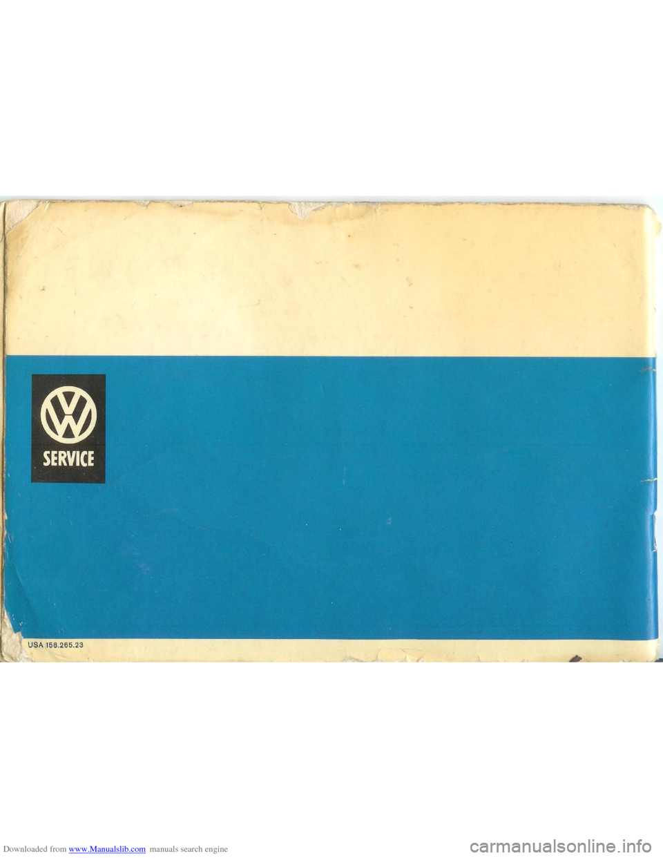 VOLKSWAGEN BEETLE 1970 1.G Owners Manual Downloaded from www.Manualslib.com manuals search engine   