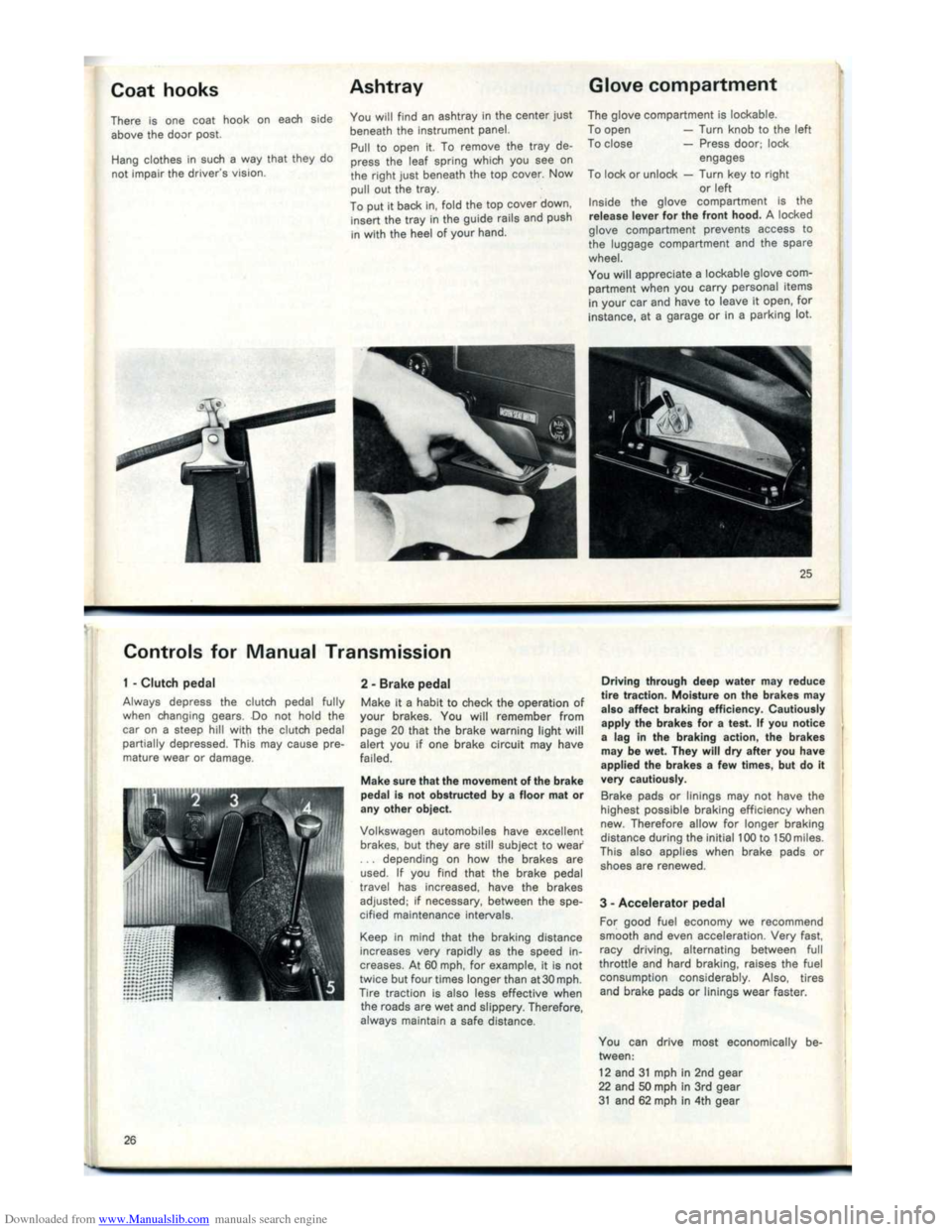 VOLKSWAGEN KARMANN GHIA 1973 1.G Owners Manual Downloaded from www.Manualslib.com manuals search engine   